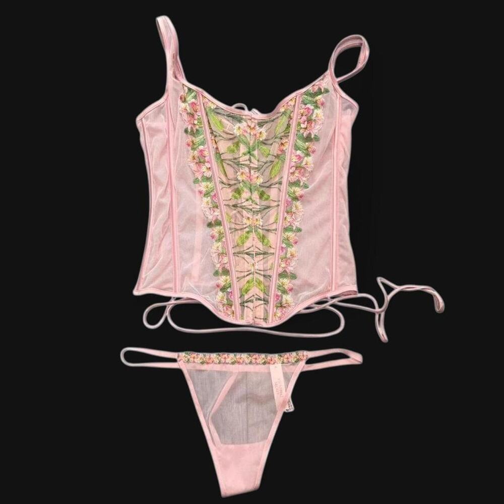 Victorias secret fairy corset pink